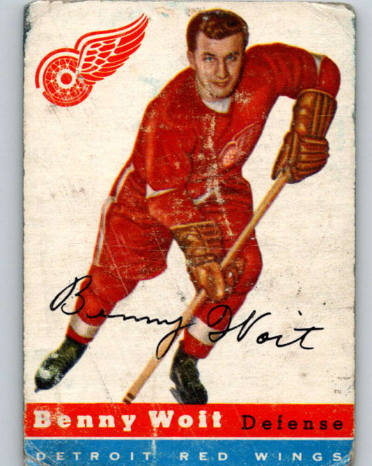 1954-55 Topps #9 Benny Woit  Detroit Red Wings  V113
