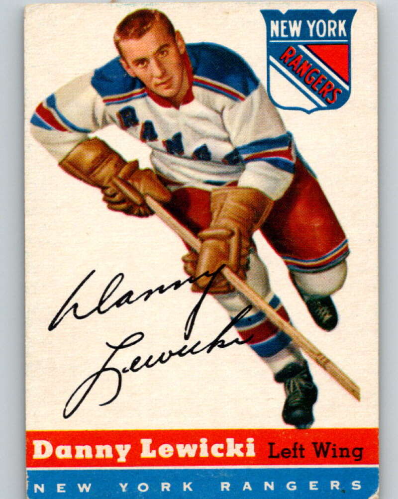 1954-55 Topps #23 Danny Lewicki  New York Rangers  V117