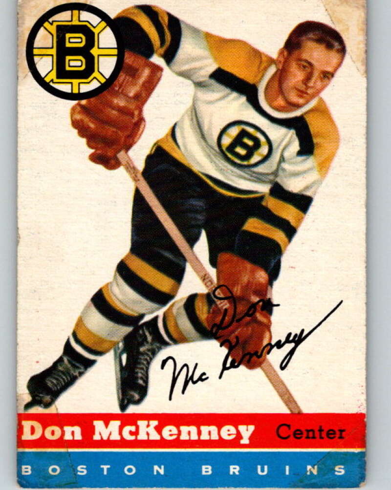 1954-55 Topps #35 Don McKenney  RC Rookie Boston Bruins  V123