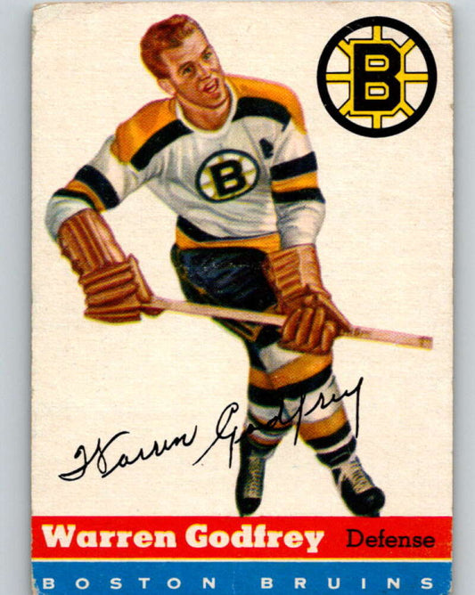 1954-55 Topps #50 Warren Godfrey  Boston Bruins  V130