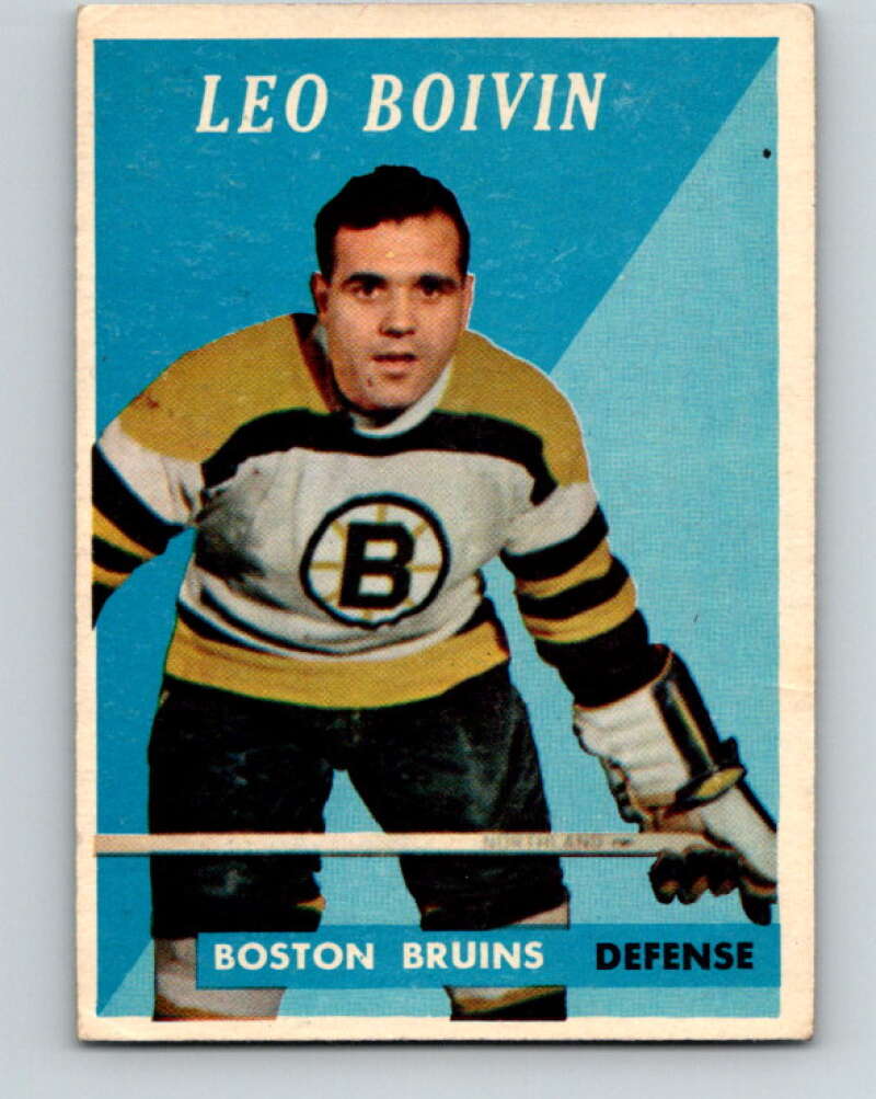1958-59 Topps #20 Leo Boivin  Boston Bruins  V140