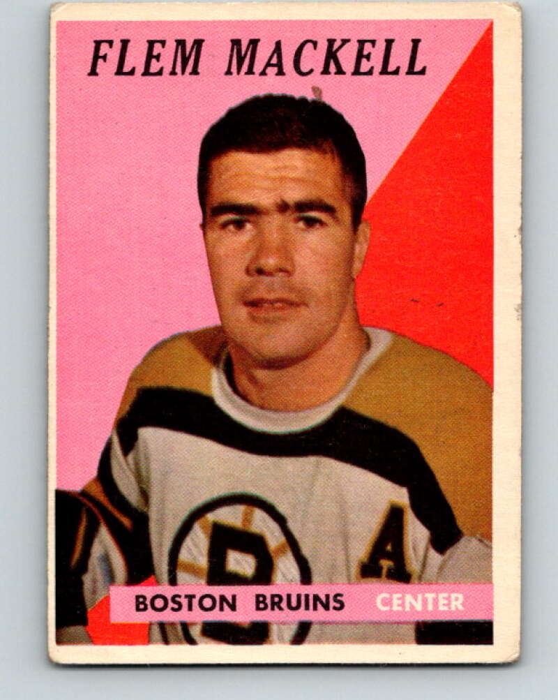 1958-59 Topps #29 Fleming Mackell  Boston Bruins  V145