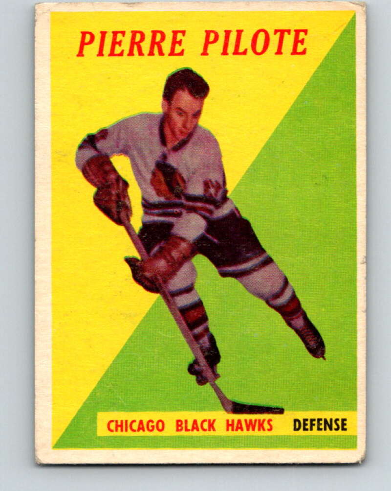 1958-59 Topps #36 Pierre Pilote  Chicago Blackhawks  V150