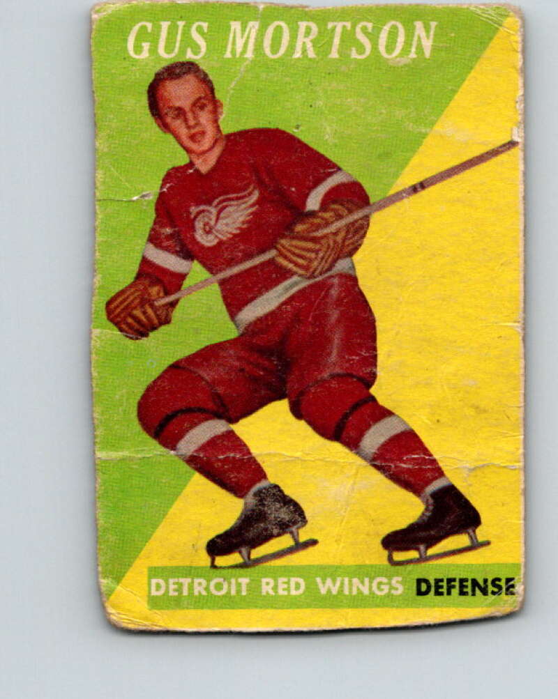 1958-59 Topps #38 Gus Mortson  Detroit Red Wings  V151
