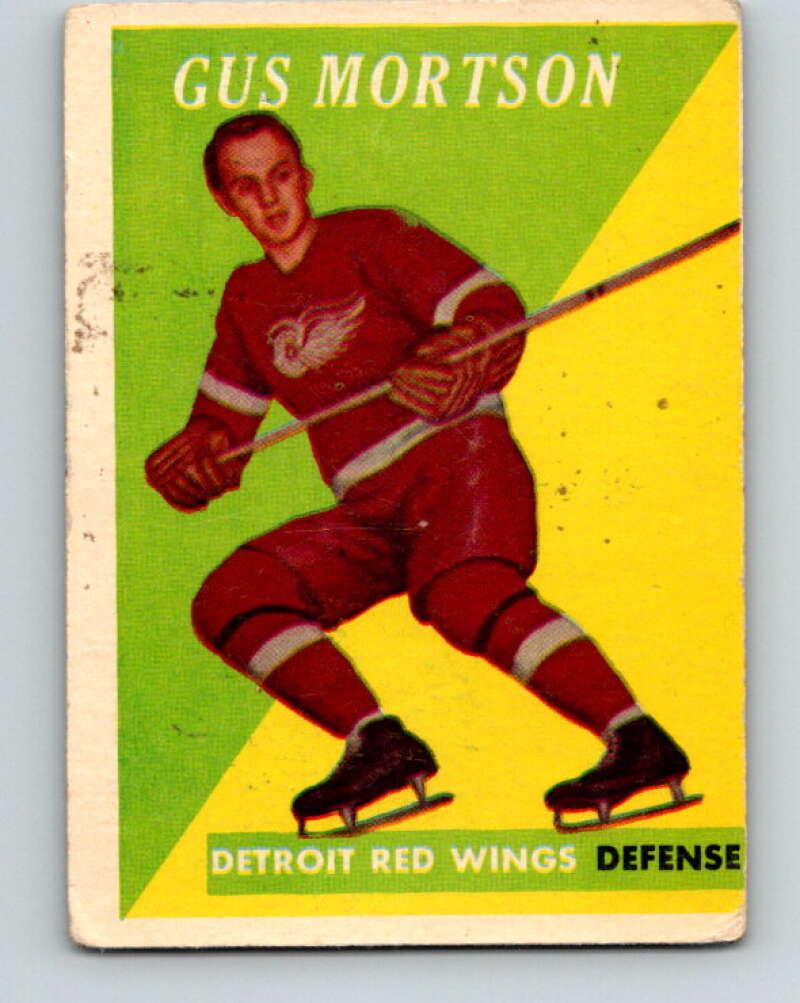 1958-59 Topps #38 Gus Mortson  Detroit Red Wings  V152