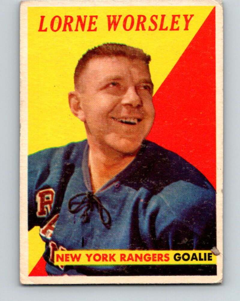 1958-59 Topps #39 Gump Worsley  New York Rangers  V153