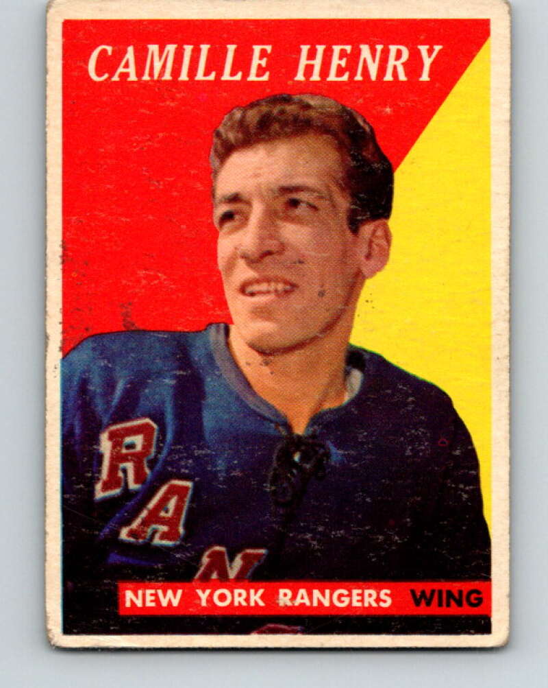 1958-59 Topps #54 Camille Henry  New York Rangers  V160