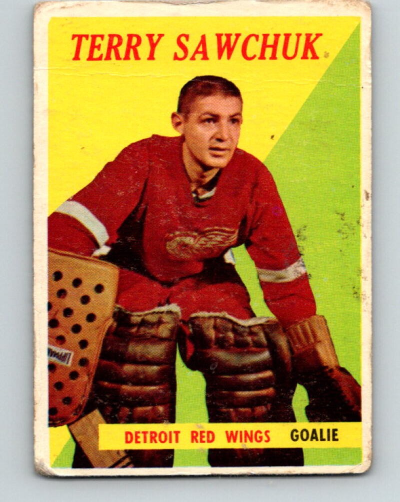 1958-59 Topps #2 Terry Sawchuk Detroit Red Wings V168