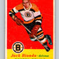 1957-58 Topps #2 Jack Bionda See Scan RC Rookie Boston Bruins  V170