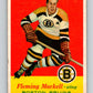1957-58 Topps #16 Fleming Mackell See Scan Boston Bruins  V176