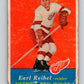 1957-58 Topps #45 Dutch Reibel See Scan Detroit Red Wings  V184