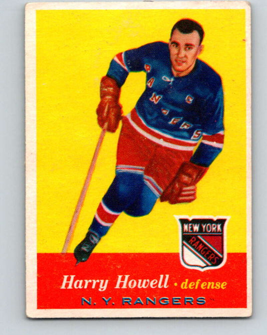 1957-58 Topps #51 Harry Howell See Scan New York Rangers  V187