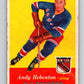 1957-58 Topps #58 Andy Hebenton See Scan RC Rookie New York Rangers  V193