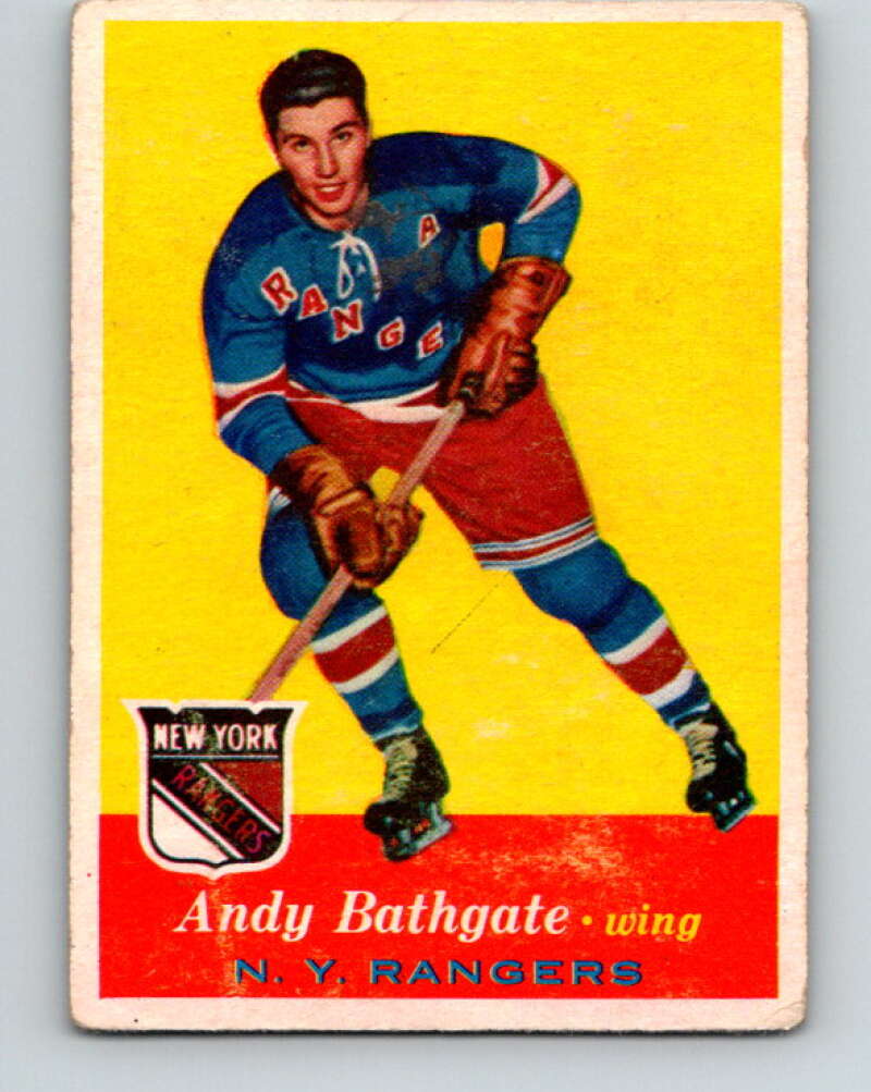 1957-58 Topps #60 Andy Bathgate See Scan New York Rangers  V195