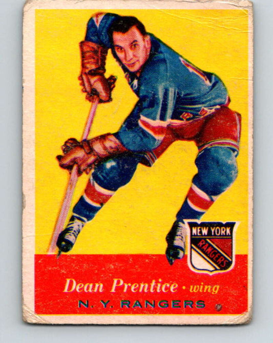 1957-58 Topps #62 Dean Prentice See Scan New York Rangers  V196