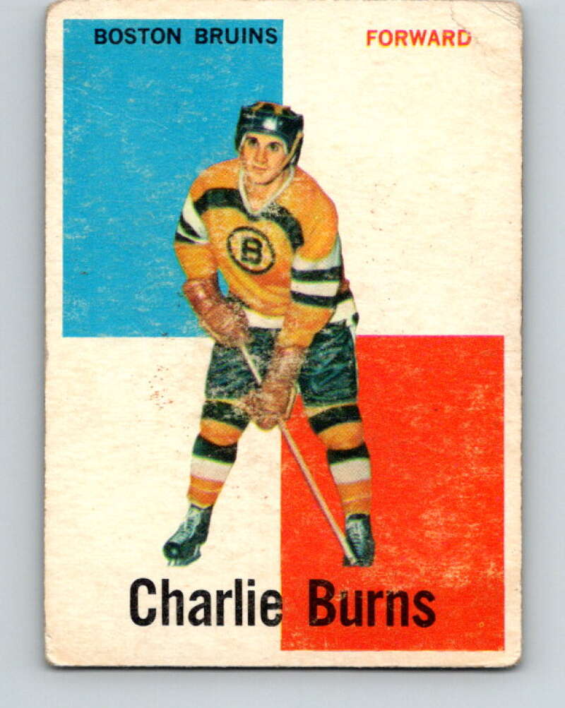 1960-61 Topps #24 Charlie Burns  Boston Bruins  V212