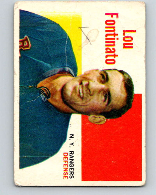 1960-61 Topps #61 Lou Fontinato  New York Rangers  V232