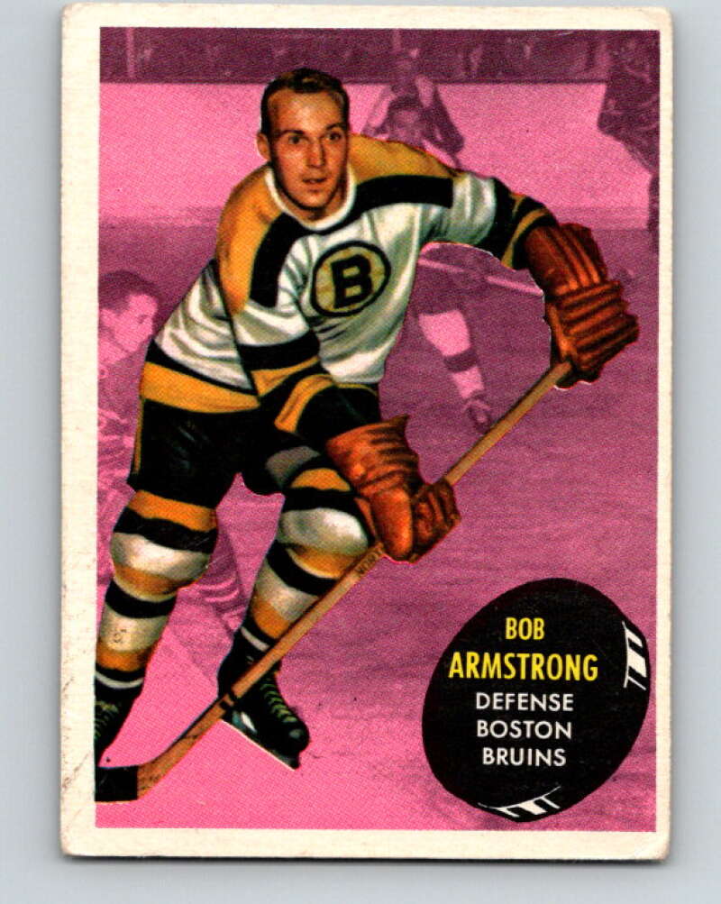 1961-62 Topps #13 Bob Armstrong  Boston Bruins  V253