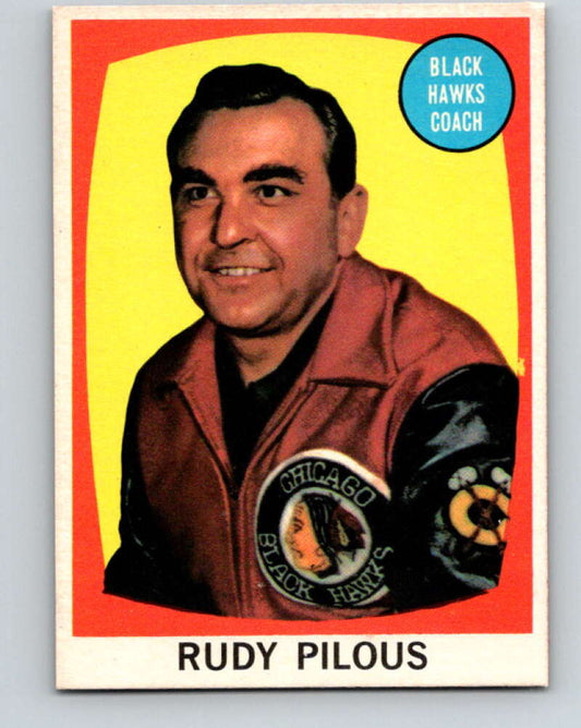 1961-62 Topps #23 Rudy Pilous /  RC Rookie Chicago Blackhawks  V268