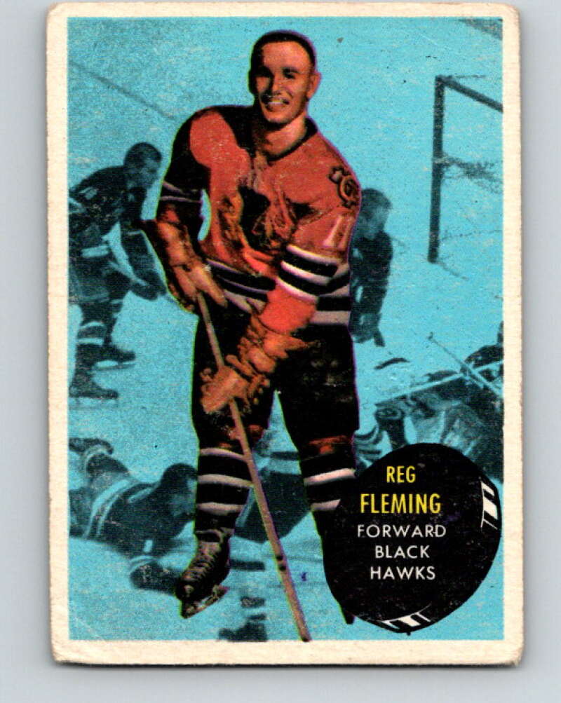 1961-62 Topps #26 Reg Fleming  RC Rookie Chicago Blackhawks  V274