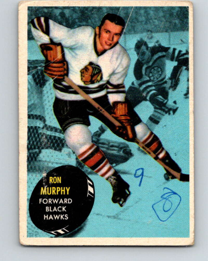 1961-62 Topps #34 Ron Murphy  Chicago Blackhawks  V285