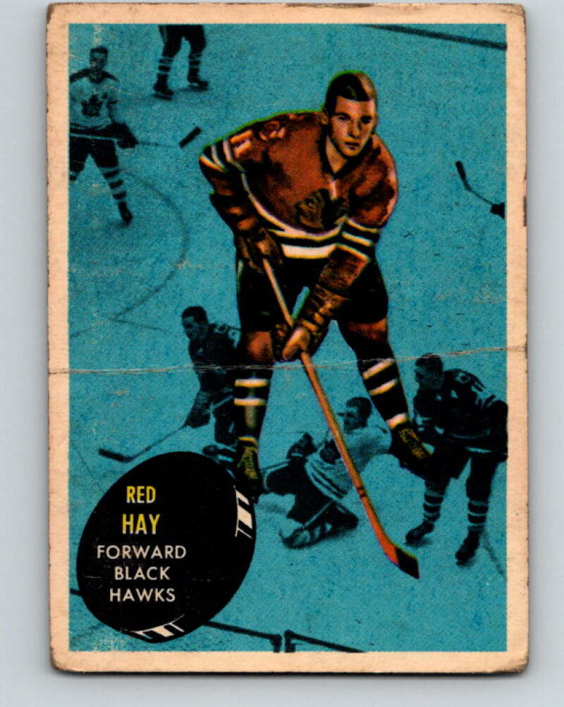 1961-62 Topps #35 Bill Hay  Chicago Blackhawks  V287