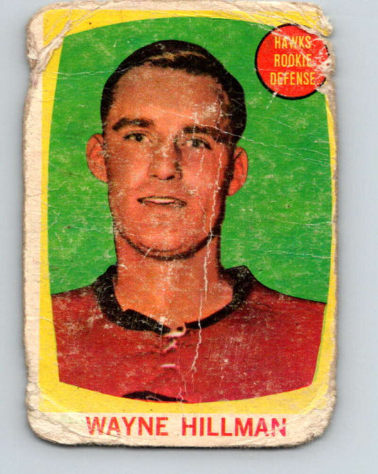 1961-62 Topps #38 Wayne Hillman  RC Rookie Chicago Blackhawks  V290