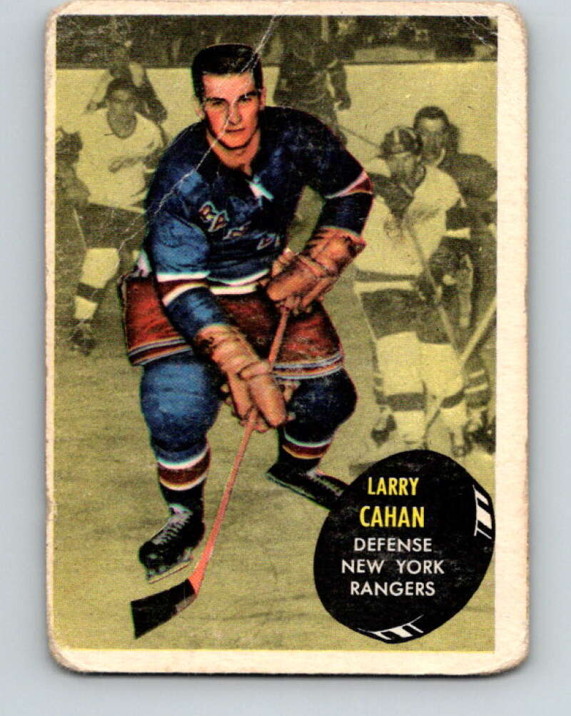 1961-62 Topps #52 Larry Cahan  New York Rangers  V312