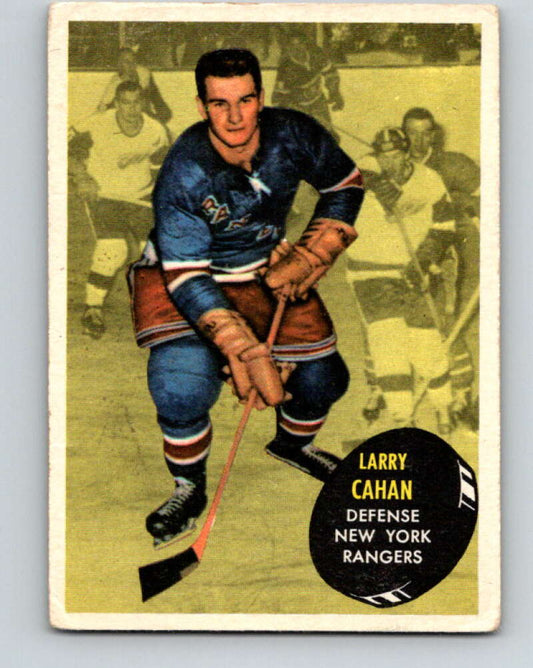 1961-62 Topps #52 Larry Cahan  New York Rangers  V313