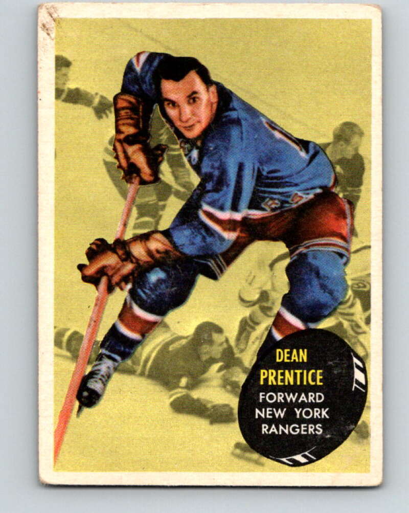 1961-62 Topps #54 Dean Prentice  New York Rangers  V316