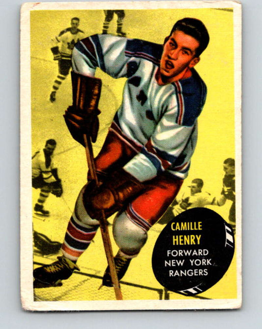 1961-62 Topps #56 Camille Henry  New York Rangers  V318