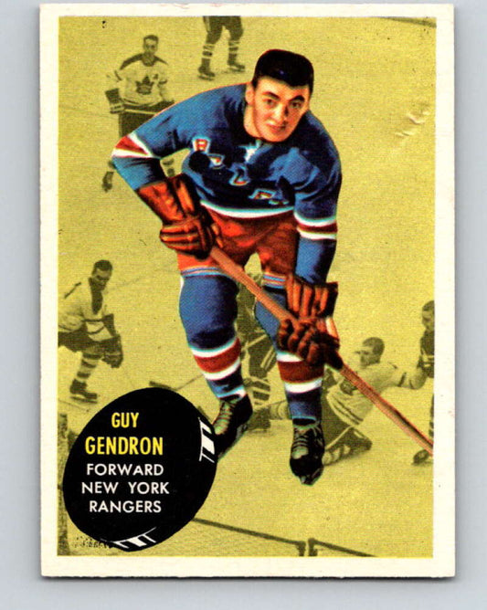 1961-62 Topps #57 Jean-Guy Gendron  New York Rangers  V322