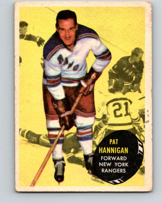 1961-62 Topps #58 Pat Hannigan  RC Rookie New York Rangers  V325