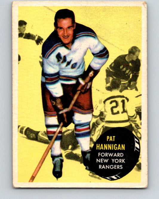 1961-62 Topps #58 Pat Hannigan  RC Rookie New York Rangers  V326
