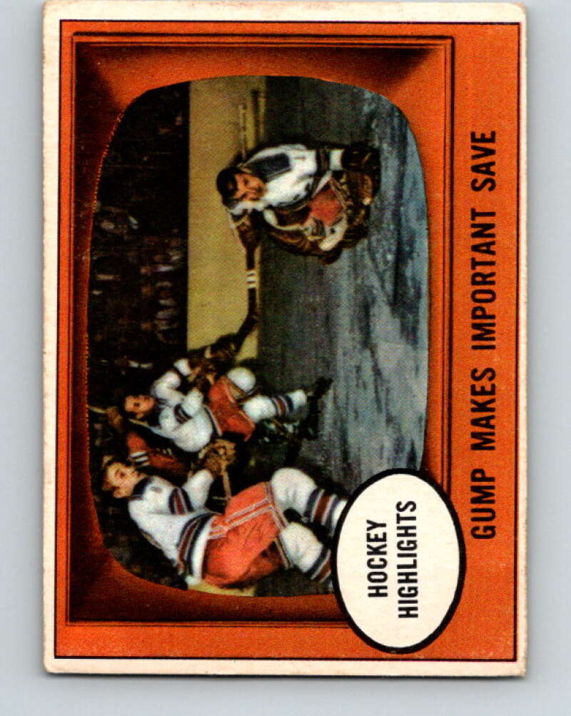 1961-62 Topps #65 Gump Worsley  New York Rangers  V336
