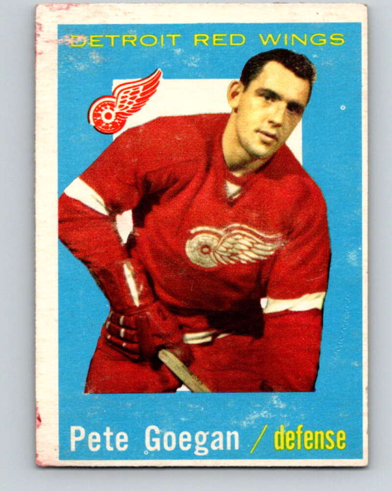 1959-60 Topps #4 Pete Goegan  Detroit Red Wings  V344