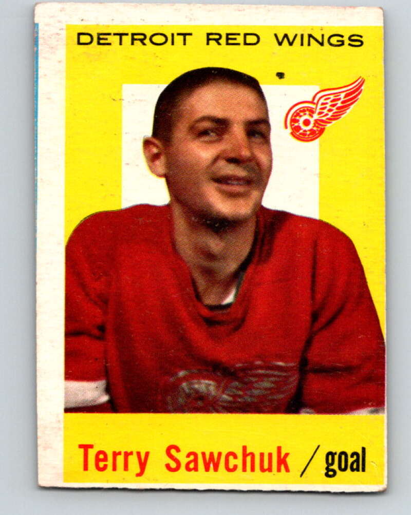 1959-60 Topps #42 Terry Sawchuk  Detroit Red Wings  V360