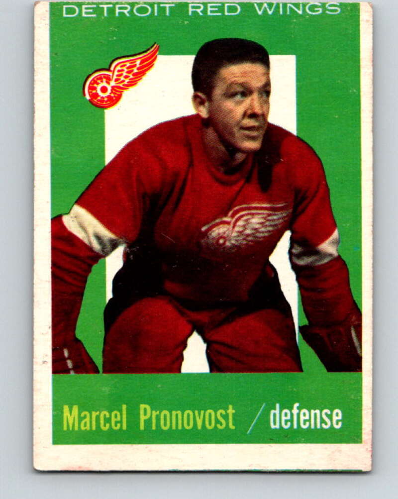 1959-60 Topps #44 Marcel Pronovost  Detroit Red Wings  V361