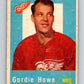 1959-60 Topps #63 Gordie Howe  Detroit Red Wings  V372