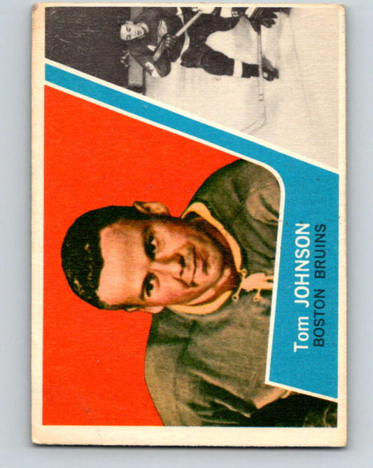 1963-64 Topps #4 Tom Johnson  Boston Bruins  V376