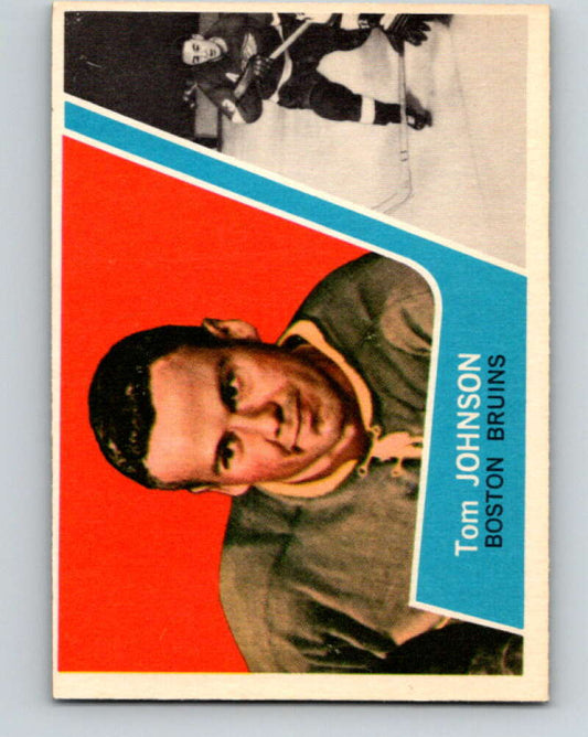 1963-64 Topps #4 Tom Johnson  Boston Bruins  V377