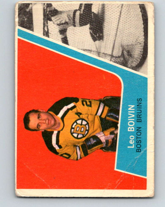 1963-64 Topps #5 Leo Boivin  Boston Bruins  V379