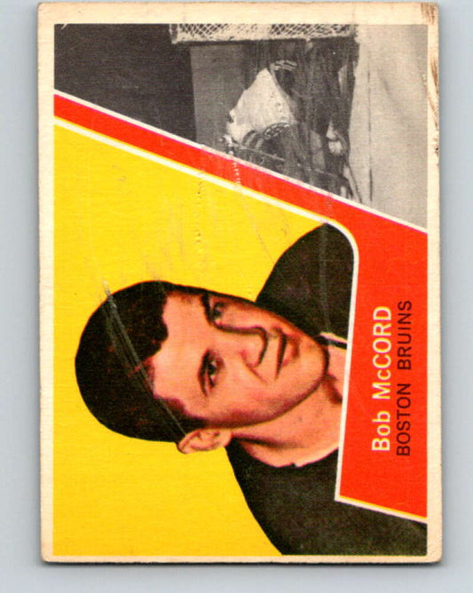1963-64 Topps #6 Bob McCord  RC Rookie Boston Bruins  V381