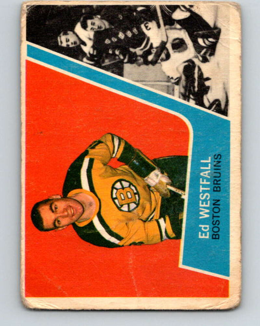 1963-64 Topps #8 Ed Westfall  RC Rookie Boston Bruins  V383