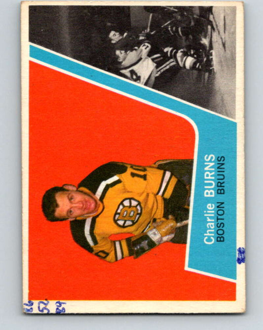 1963-64 Topps #9 Charlie Burns  Boston Bruins  V384