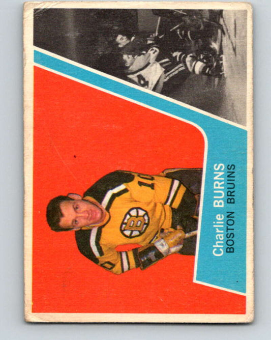 1963-64 Topps #9 Charlie Burns  Boston Bruins  V385