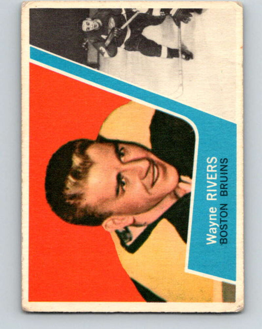 1963-64 Topps #17 Wayne Rivers  RC Rookie Boston Bruins  V395
