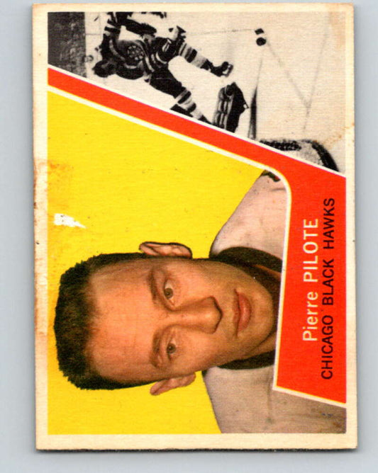 1963-64 Topps #25 Pierre Pilote  Chicago Blackhawks  V405