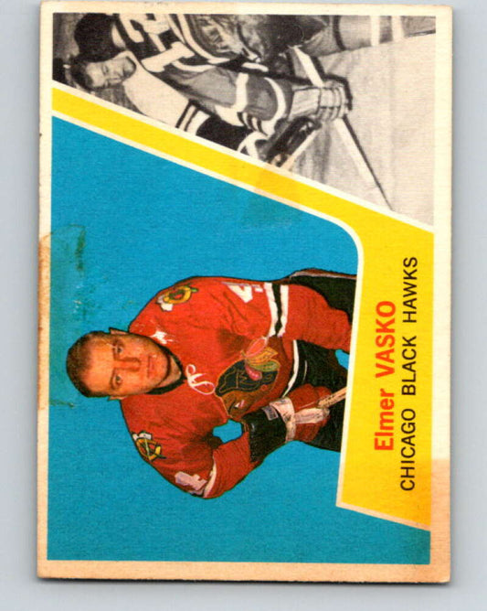 1963-64 Topps #26 Elmer Vasko  Chicago Blackhawks  V406