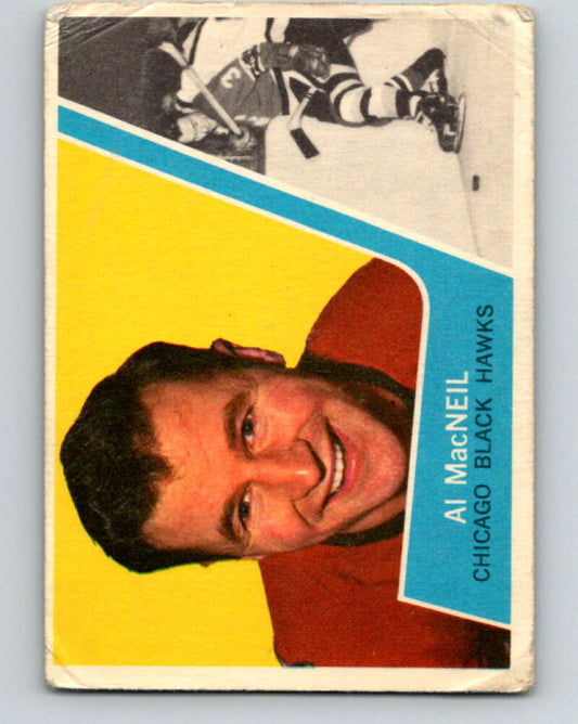 1963-64 Topps #28 Al MacNeil  Chicago Blackhawks  V409